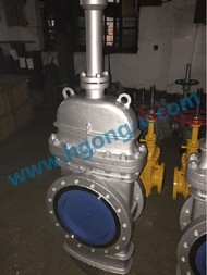 DIN cast steel parallel disc oil line gate valve 